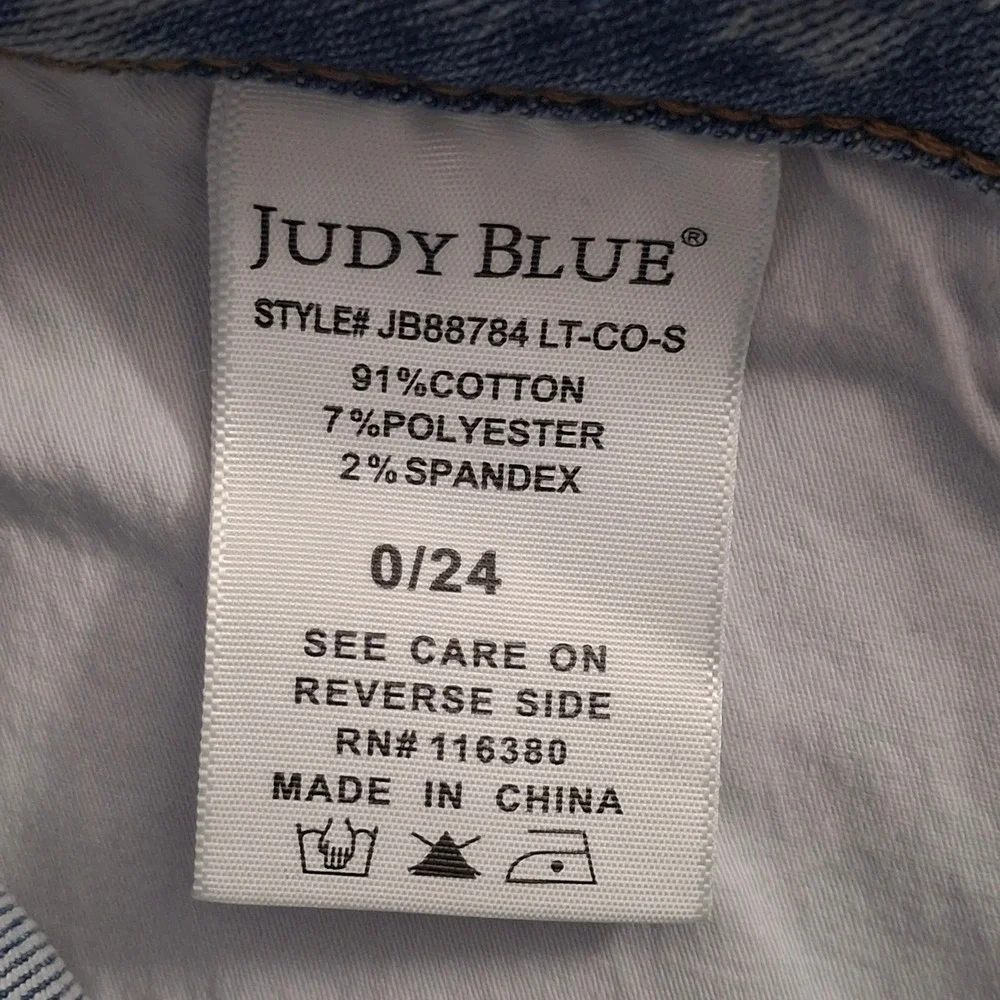 Judy Blue Bootcut Jeans Light Wash High Rise Stretch Denim JB88784 Womens 0/24S
